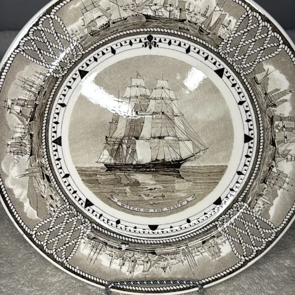Wedgwood The American Clipper Ship Plate "Witch of the Wave" - Picture 2 of 5